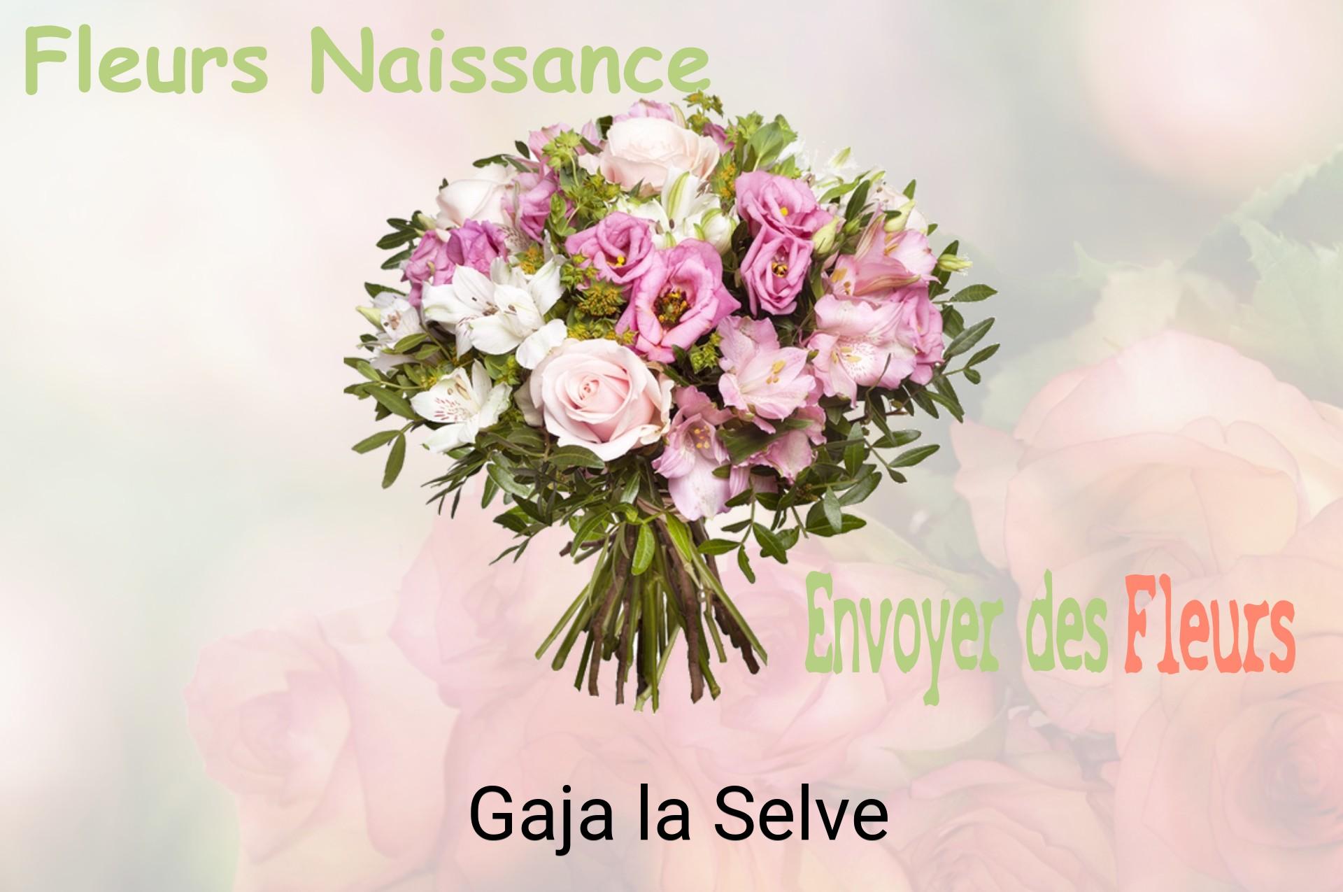 Bouquet de fleurs de naissance livré à Gaja-la-Selve